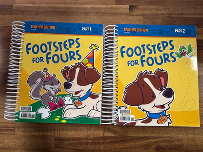 Footsteps for Fours Complete Set - Teacher, Activity, Writing