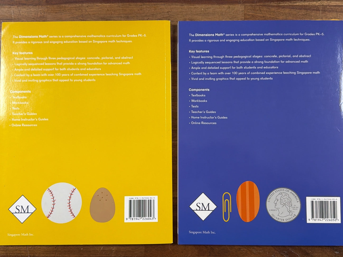 Dimensions Math Textbooks 1A & 1B Singapore Math Grade 1