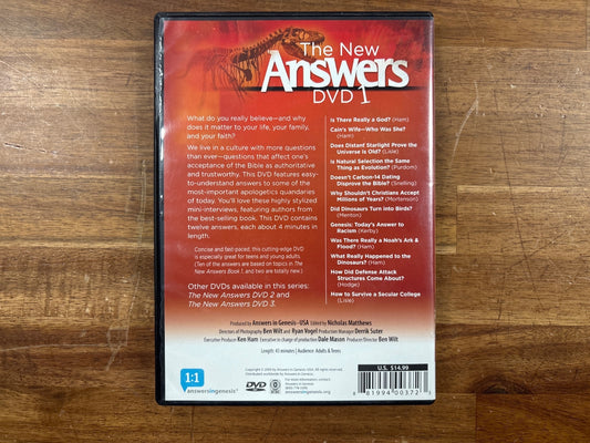 The New Answers DVD 1 - Answers in Genesis Ken Ham