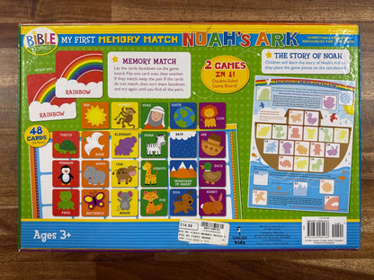 Bible Games My First Memory Match Noah's Ark 48 Cards