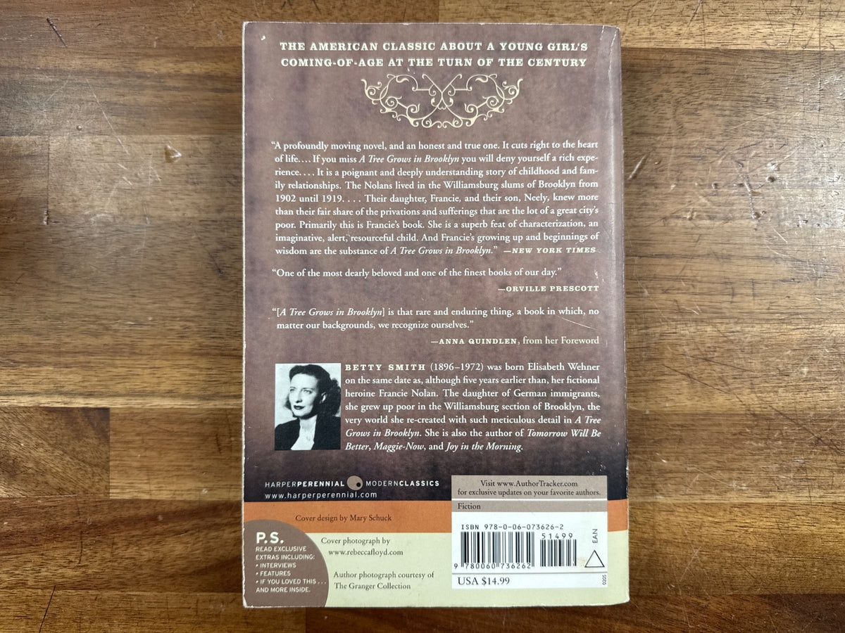 A Tree Grows in Brooklyn by Betty Smith Modern Classics