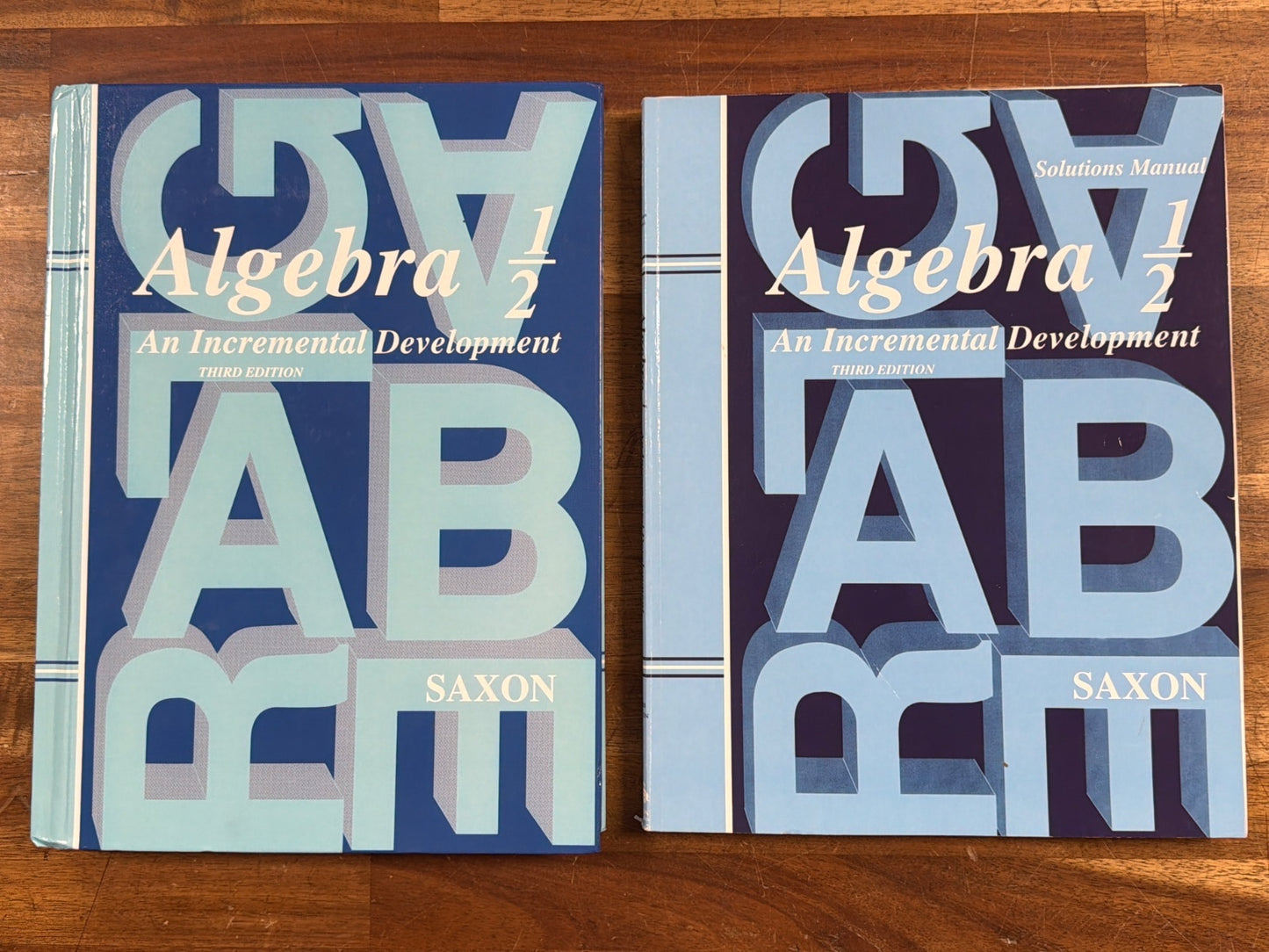 Algebra 1/2 Set 3rd Ed W/ Textbook, Tests, HmsclPckt, and Sltns