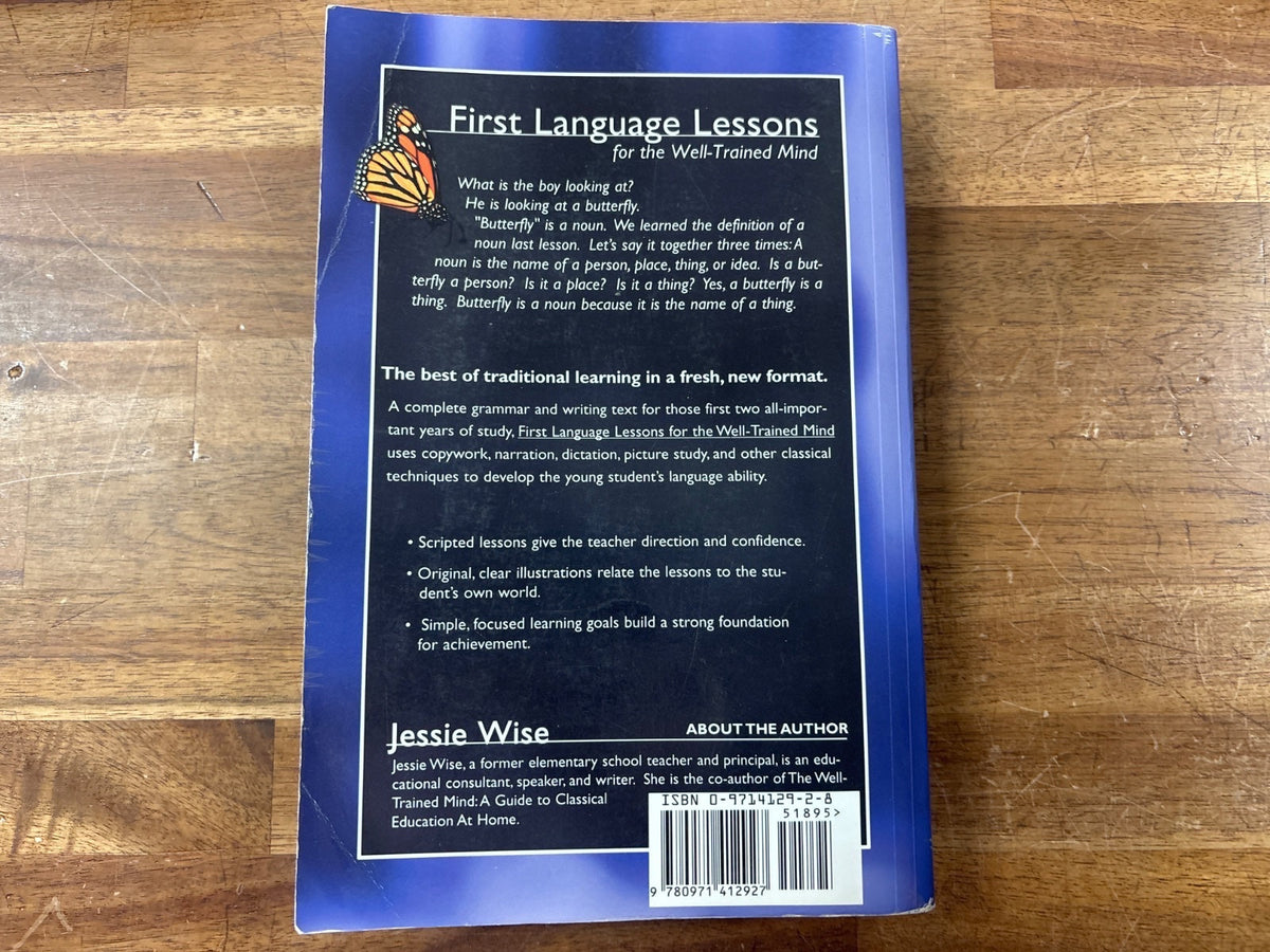 First Language Lessons for the Well- Trained Mind Levels 1 & 2 — Good