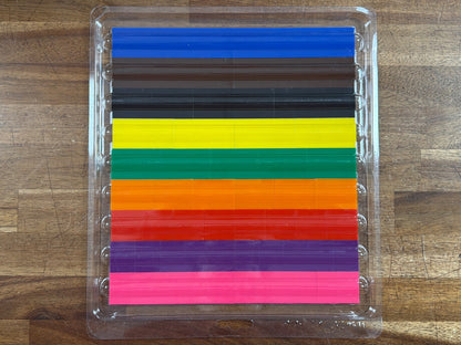 Fraction Tiles Manipulative Set with Storage Tray