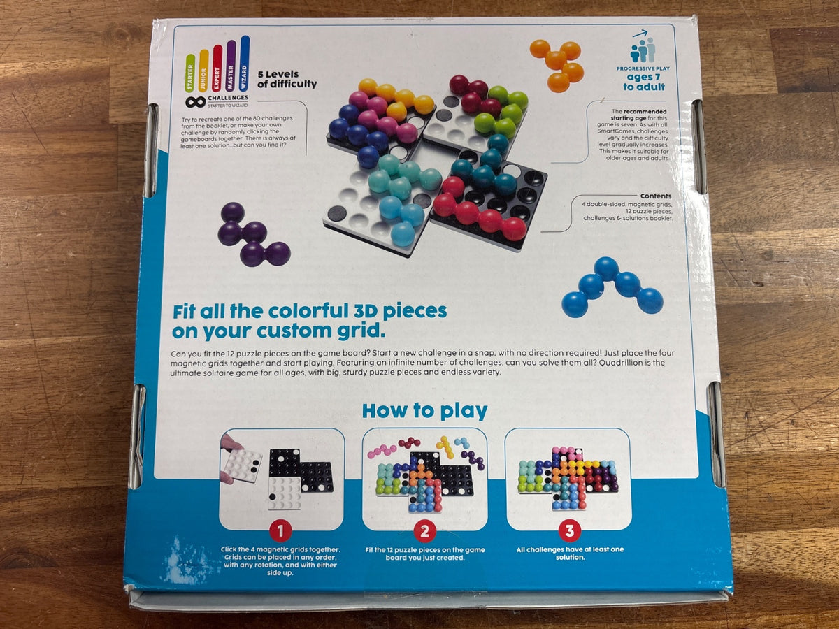 SmartGames Quadrillion 1 Player Puzzle Game Grid Set — photo 2 of 2