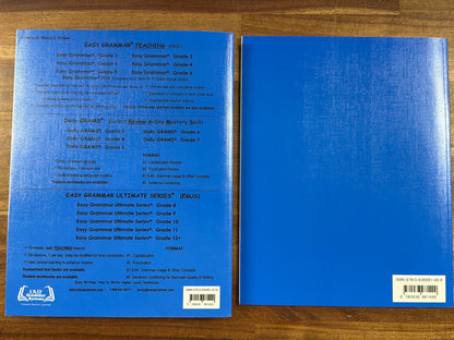 Easy Grammar Grade 3 Teacher Edition & Student Test Booklet Set