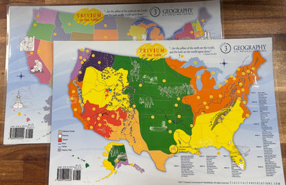 Trivium at the Table Geography Placemats Set Cycle 3