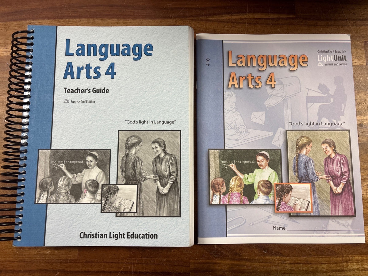 Christian Light Education Language Arts 4 Teacher Guide & LightUn — photo 2 of 5