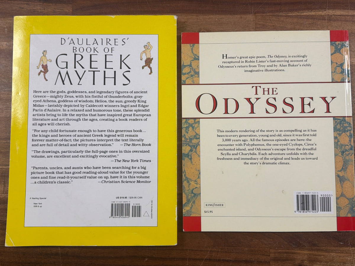 D'Aulaires' Greek Myths & the Odyssey - Homeschool Book Set