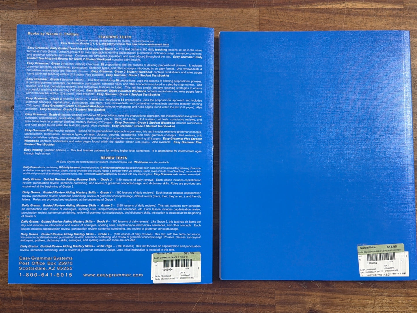 Easy Grammar Grade 3 Teacher Text & Student Workbook Set