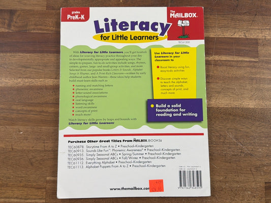 The Mailbox Literacy for Little Learners PreK-K Activities