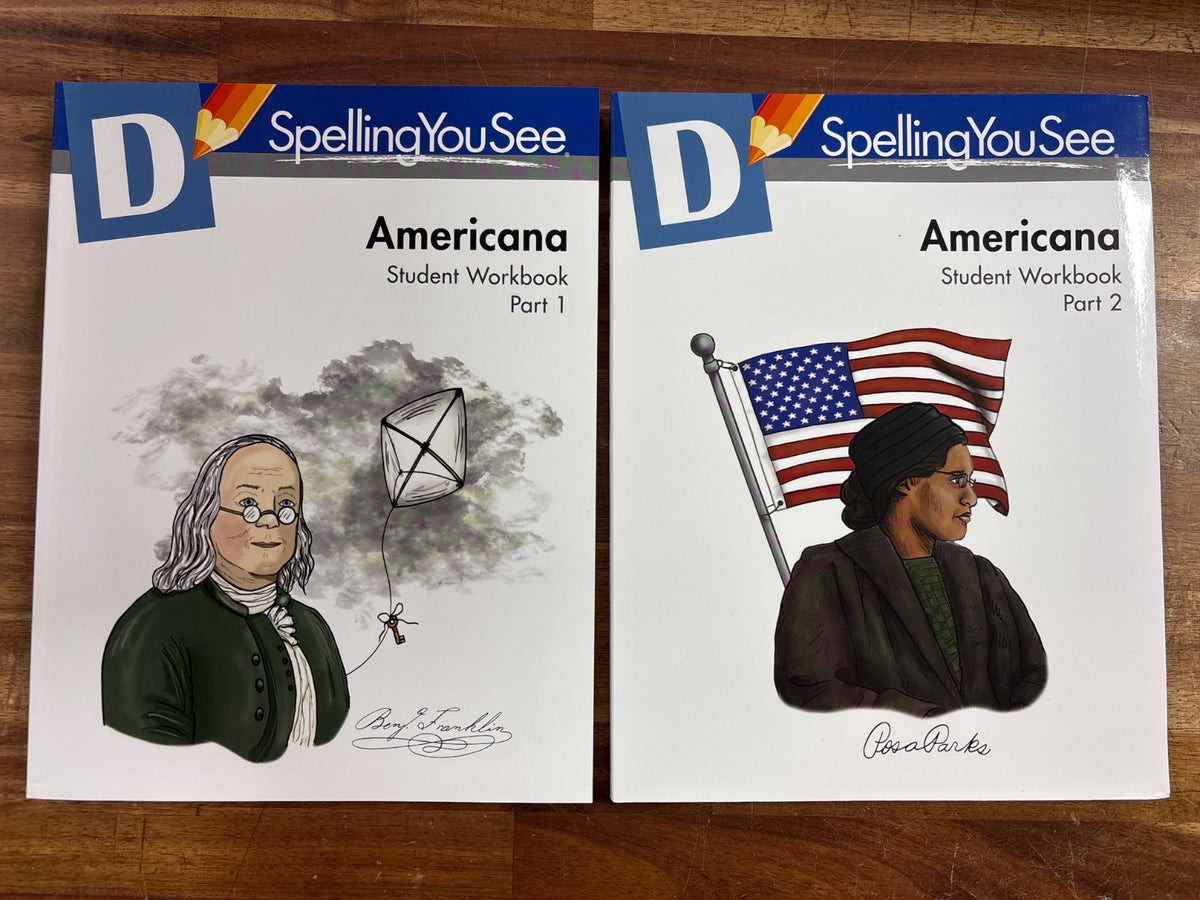 Spelling You See Level D Americana Workbooks & Handbook — photo 2 of 5