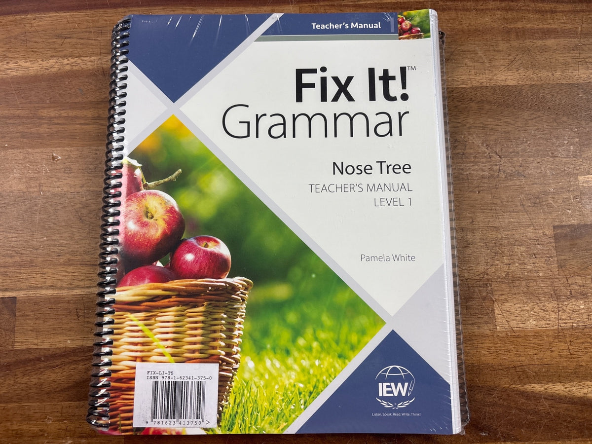 IEW Fix It! Grammar Nose Tree Level 1 Student & Teacher Set — photo 2 of 2