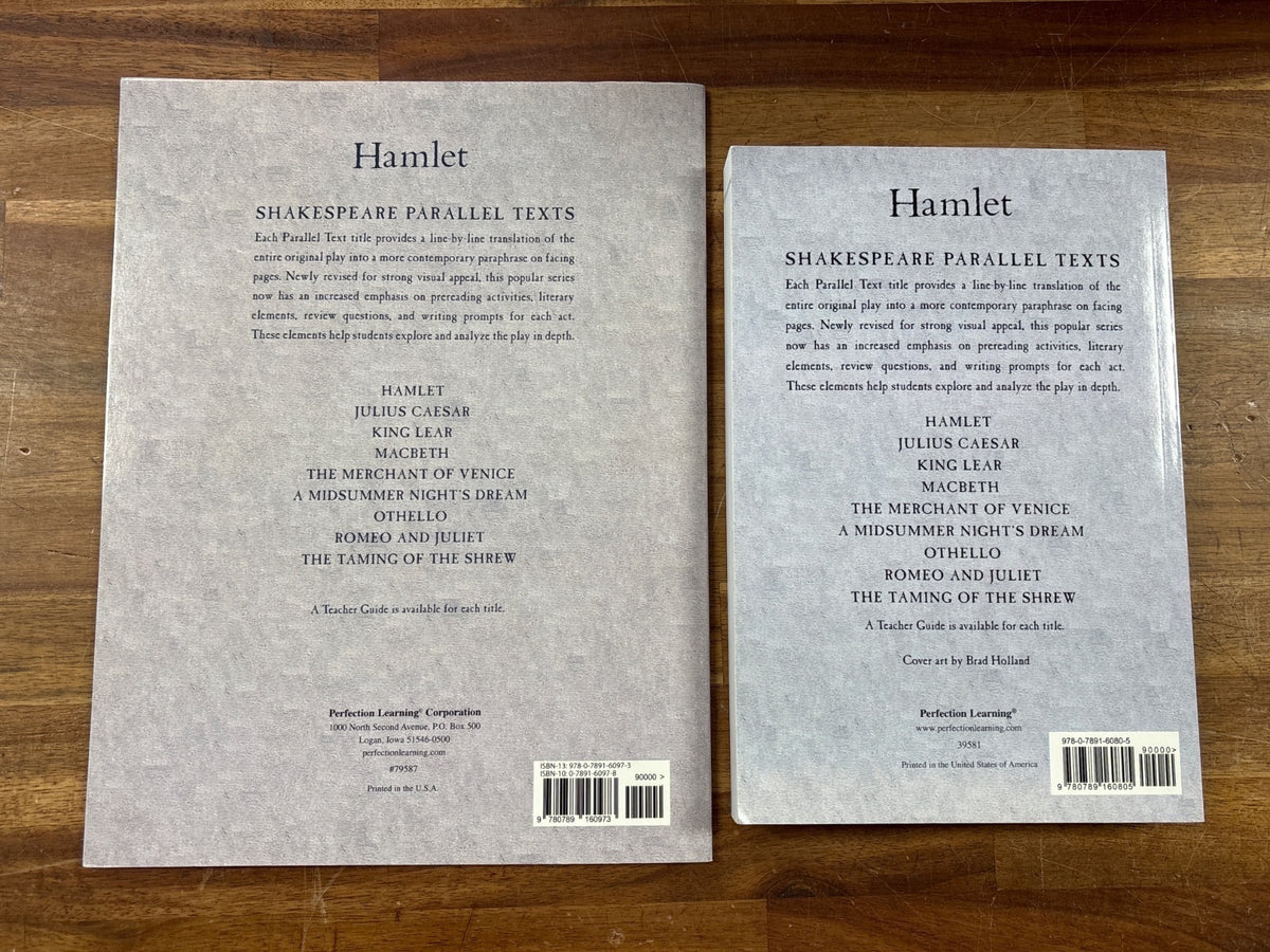 Hamlet Parallel Text Student Book & Teacher Guide Set — photo 2 of 2