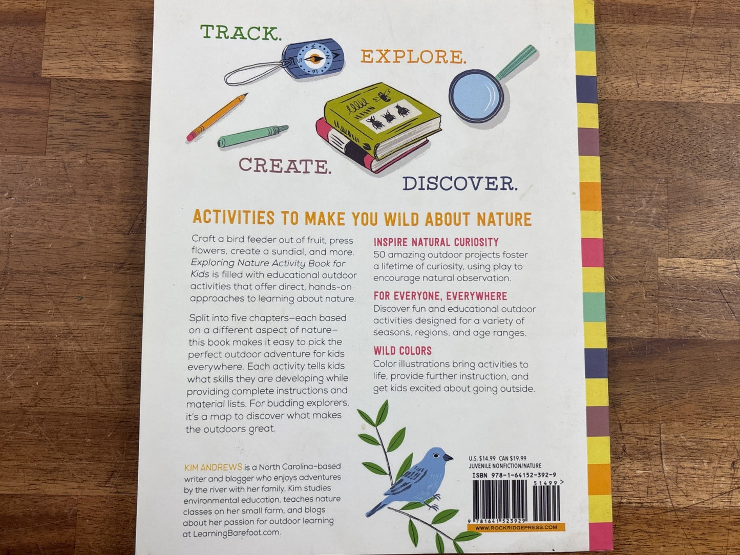 Exploring Nature Activity Book for Kids by Kim Andrews
