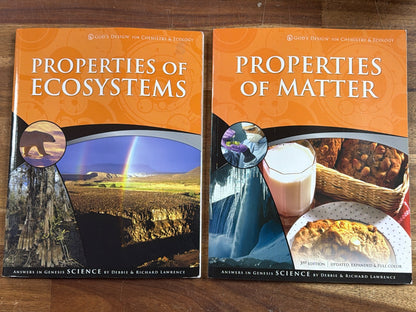 God's Design Chemistry & Ecology Set of 3 Textbooks AIG