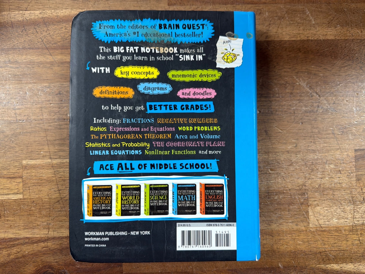 Everything You Need to Ace Math in One Big Fat Notebook