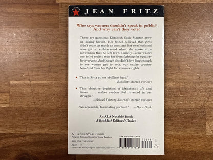 You Want Women to Vote, Lizzie Stanton? Jean Fritz