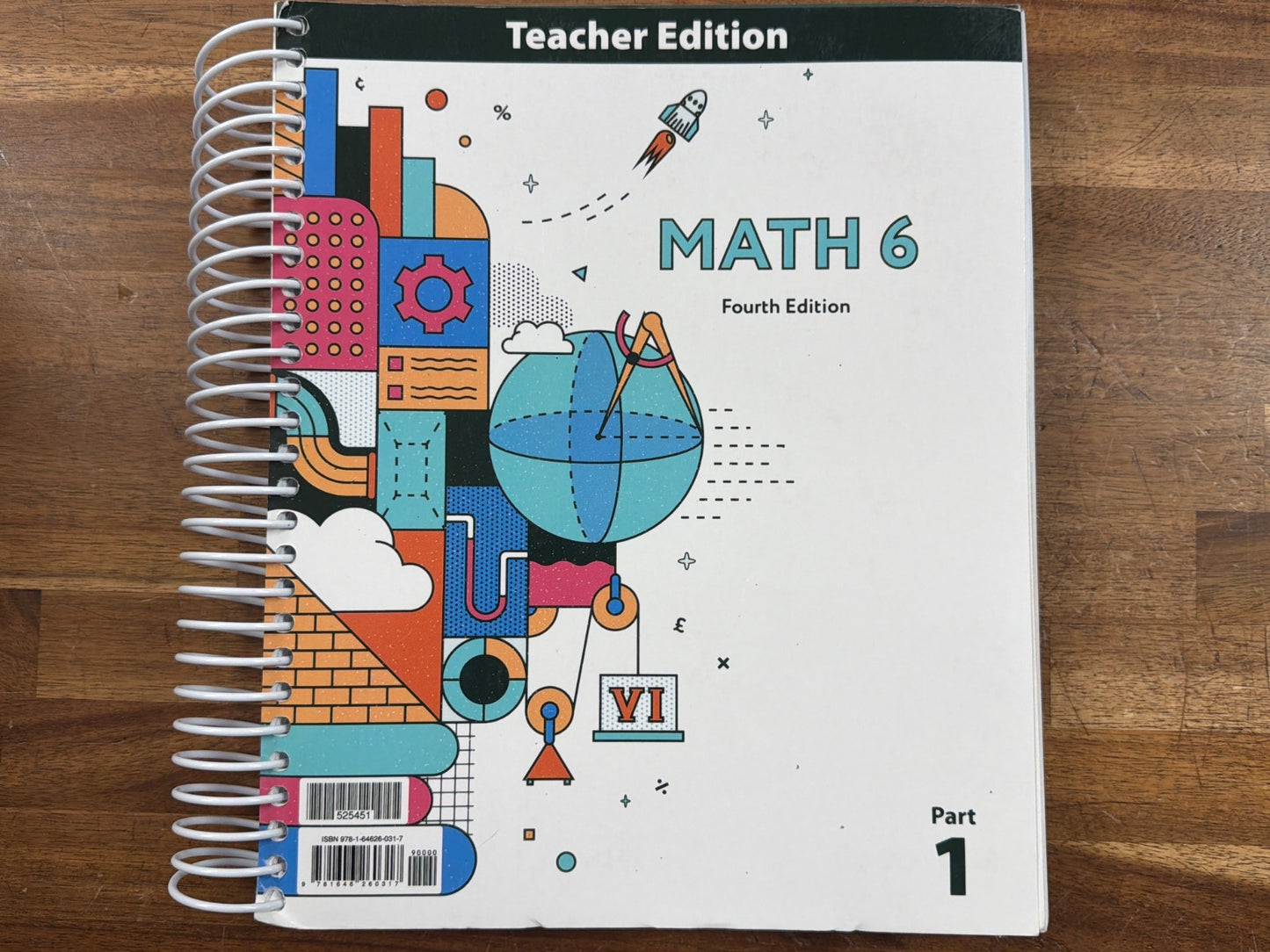 Math 6 Teacher Edition Parts 1 & 2, Fourth Edition