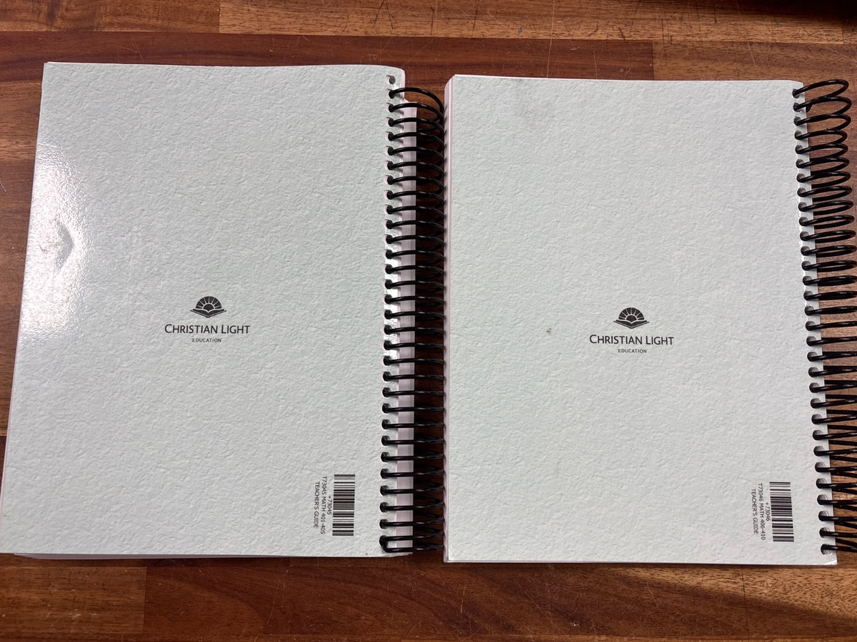 Christian Light Math 4 Teacher Guides & LightUnits 401-410 Set — photo 3 of 8