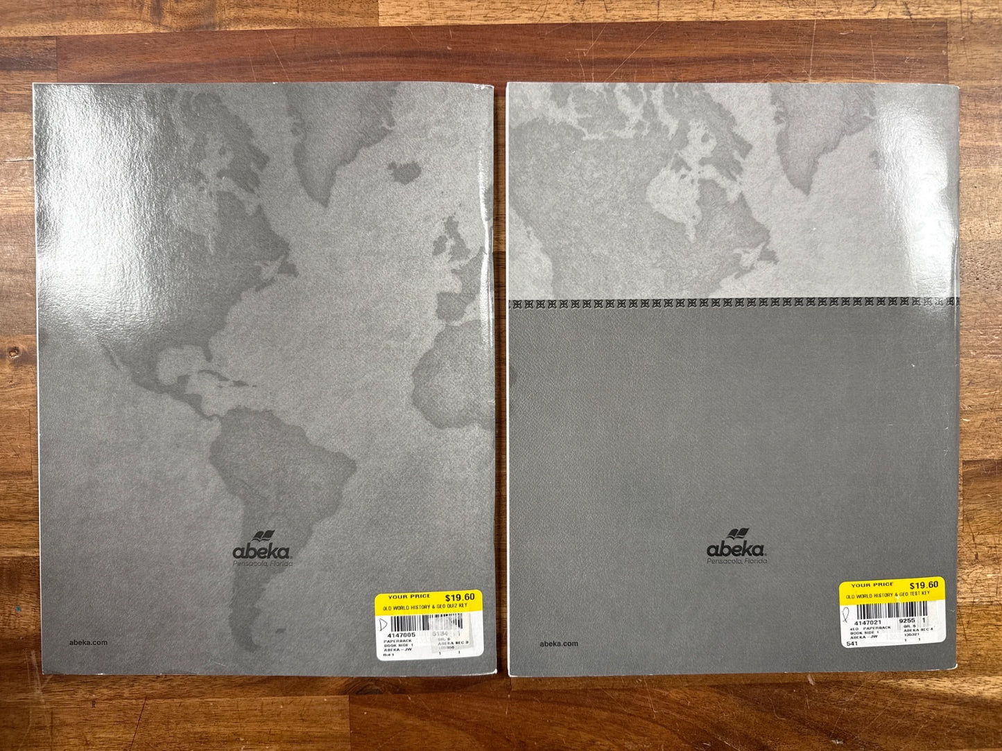 Abeka Old World History & Geography Quiz Test Key Maps A Set