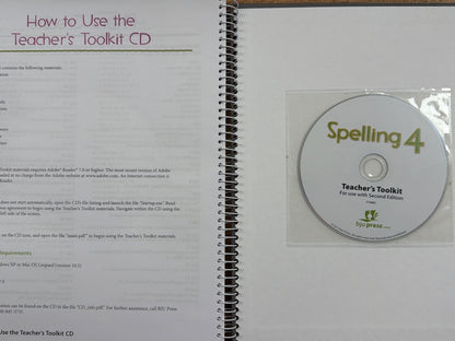 BJU Press Spelling 4 Teacher's Edition 2nd Edition W/CD