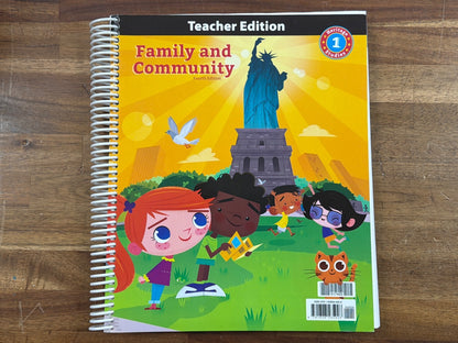 BJU Press Heritage Studies 1 Family Community Teacher Set