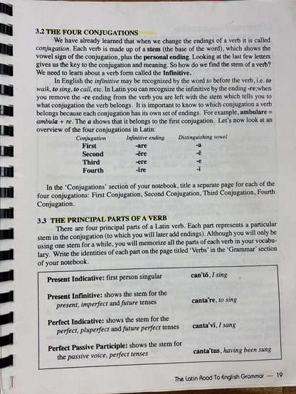 The Latin Road to English Grammar Curriculum Set Vol 1-3