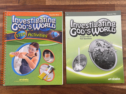 Abeka Investigating God's World Grade 5 Curriculum Set 5th Ed