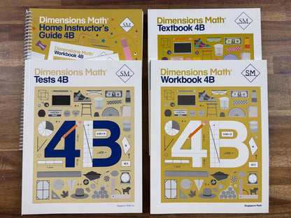 Dimensions Math Grade 4A & 4B Complete Set Singapore Math