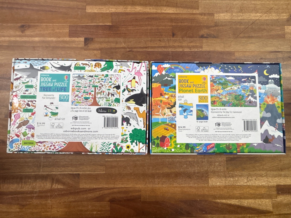 Usborne Book and Jigsaw Puzzle Set of 4 - 300 Pieces Each — photo 3 of 5