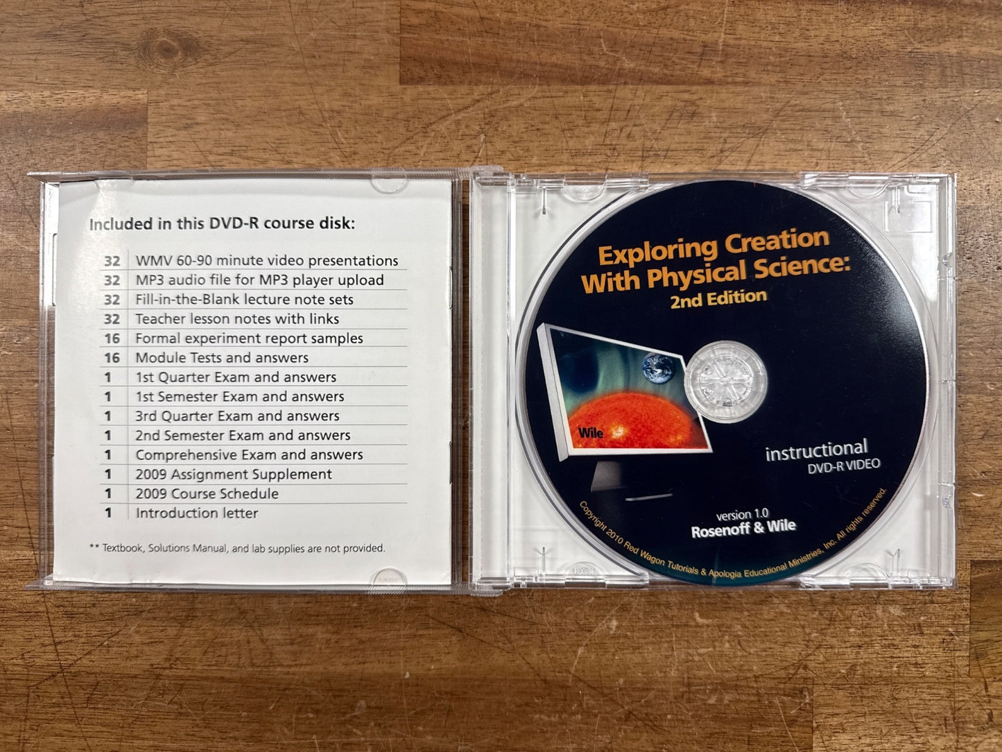 Apologia Exploring Creation Physical Science 2nd Ed DVD-R