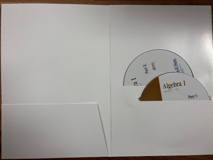 Math-U-See Algebra 1 DVD Set - Lessons 1-35 Parts 1 & 2
