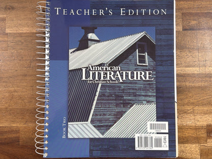 BJU American Literature Set Textbook & Teacher Guides