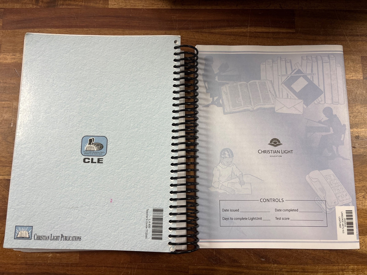 Christian Light Education Language Arts 4 Teacher Guide & LightUn — photo 3 of 5