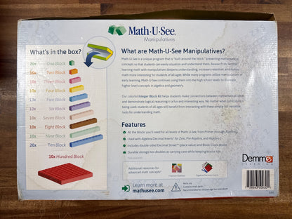 Math-U-See Integer Block Kit Manipulatives