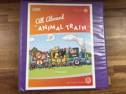 My Father's World All Aboard Animal Train Preschool Set