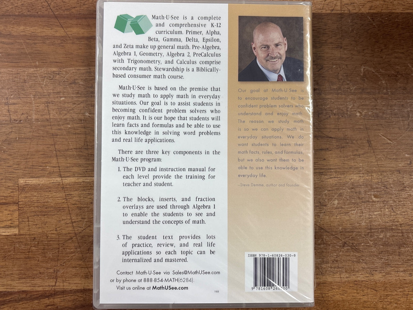 Math-U-See Pre-Algebra Student Text & Instruction DVD