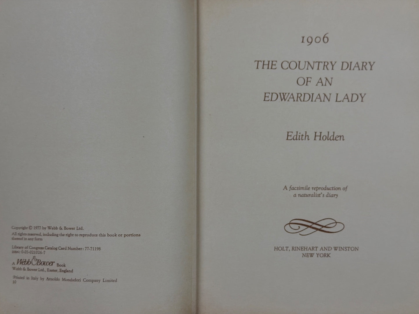 The Country Diary of an Edwardian Lady by Edith Holden