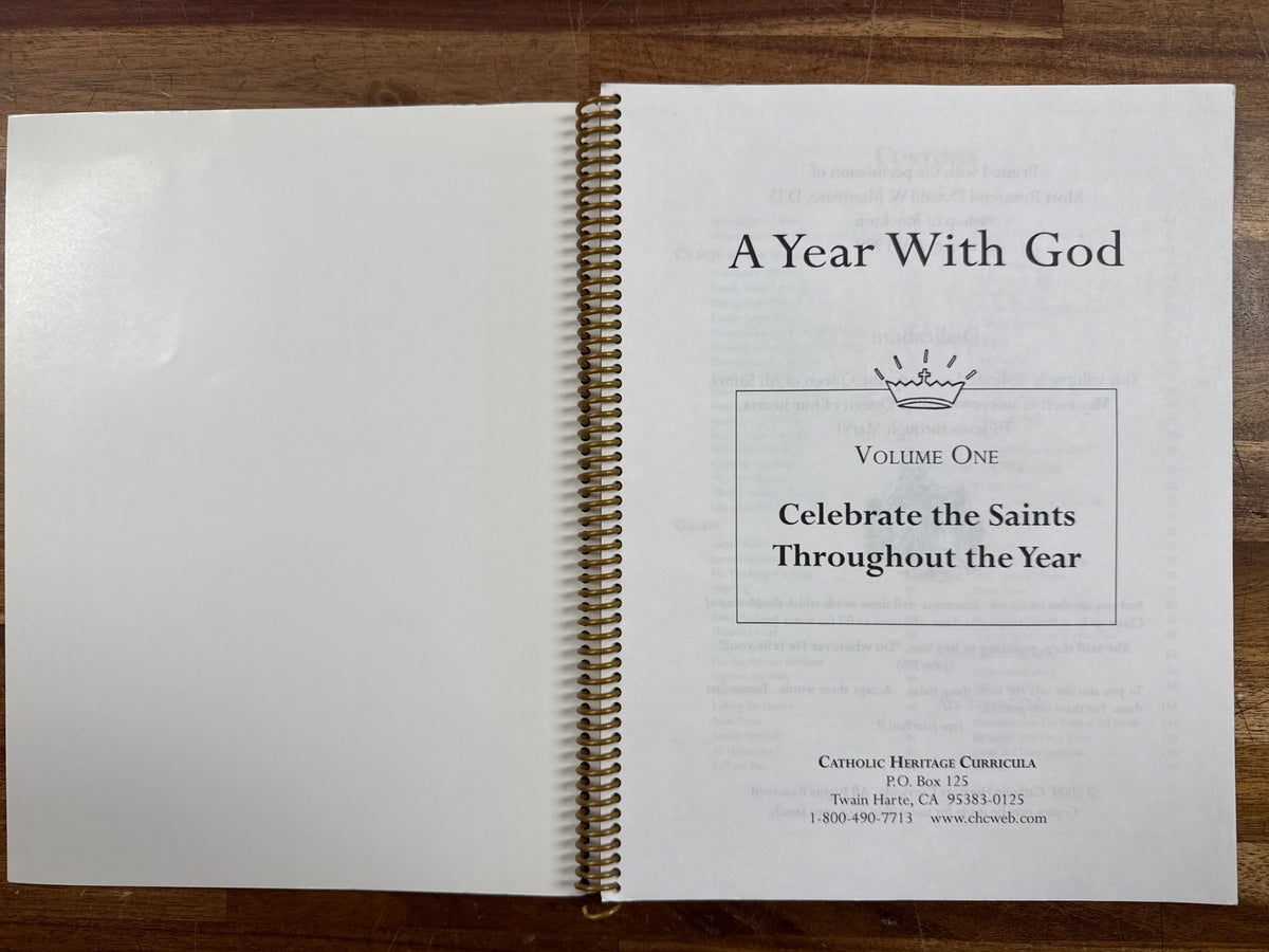 A Year with God Vol 1: Celebrate Saints Curriculum