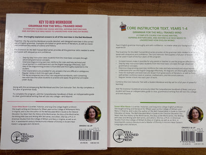 Grammar for the Well-Trained Mind Core Text, Key & Guidebook