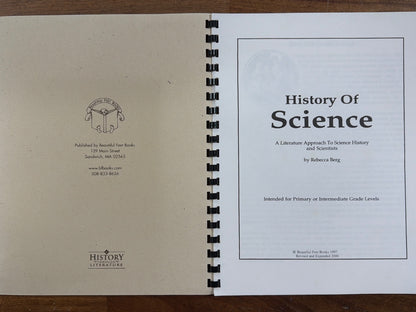 A History of Science by Rebecca Berg Primary/Intermediate