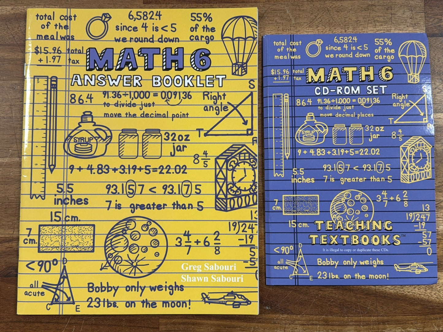 Teaching Textbooks Math 6 Set with Answer Key & CD-ROM