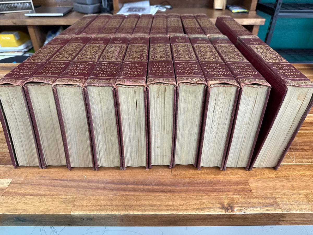 The American Peoples Encyclopedia Complete 20-Vol Set Leather HC — photo 3 of 5