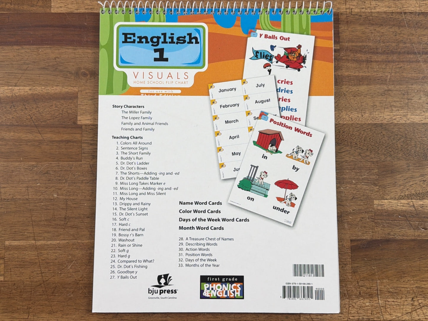 BJU Press Phonics & English 1 Teacher's Edition Set 3rd Ed