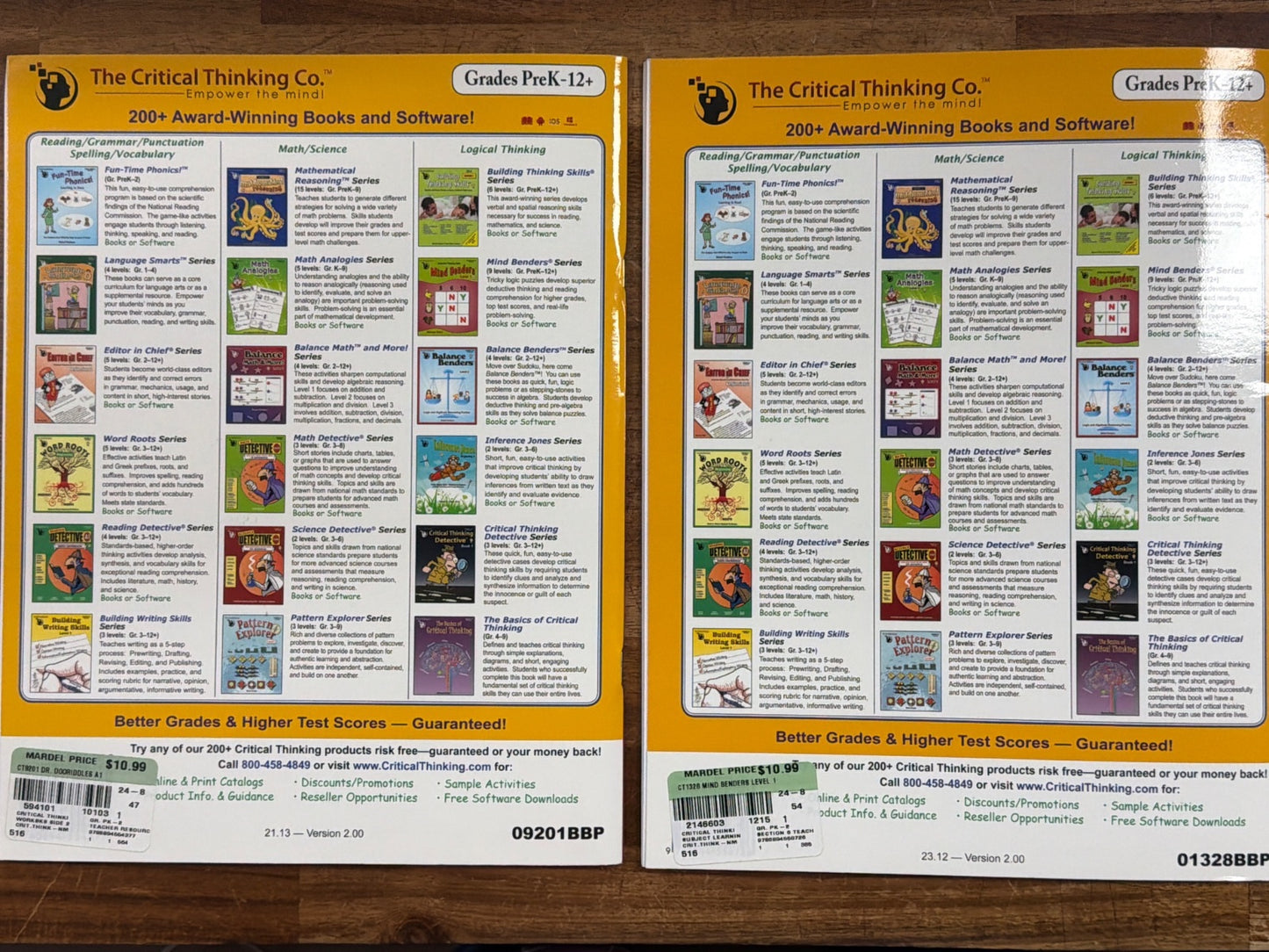 Critical Thinking Co. Mind Benders & Dr. DooRiddles Bundle