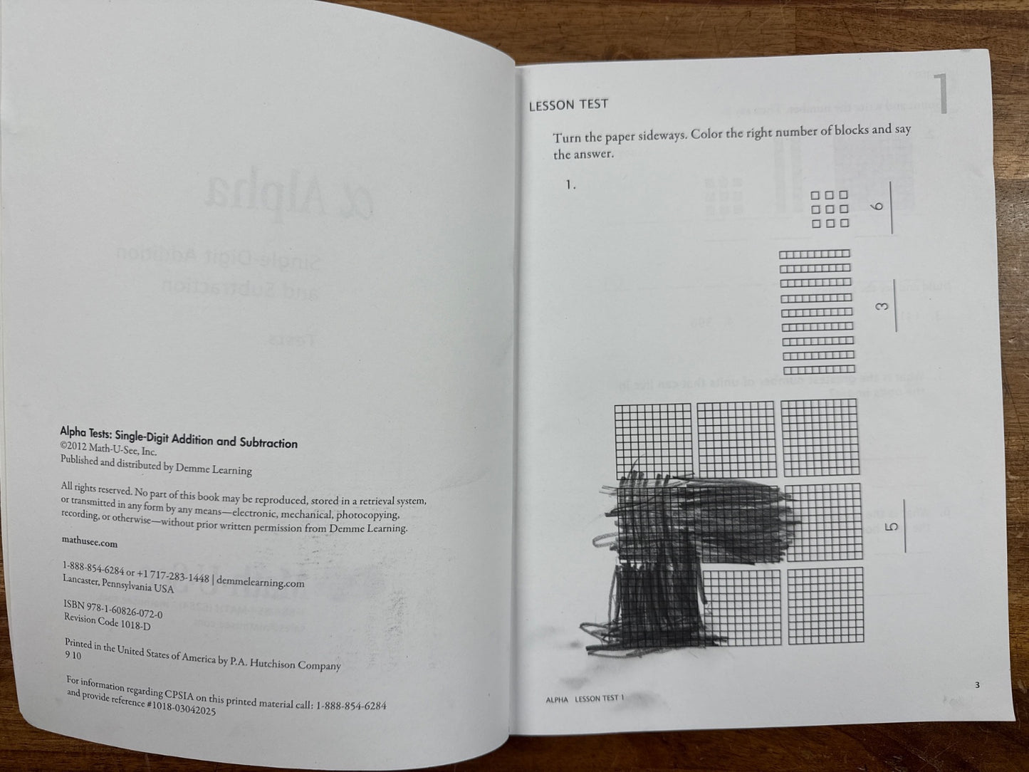 Math-U-See Alpha Single-Digit Addition Instruction & Tests