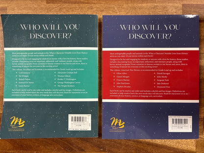 What a Character! Notable Lives History 4-Book Set Boyer