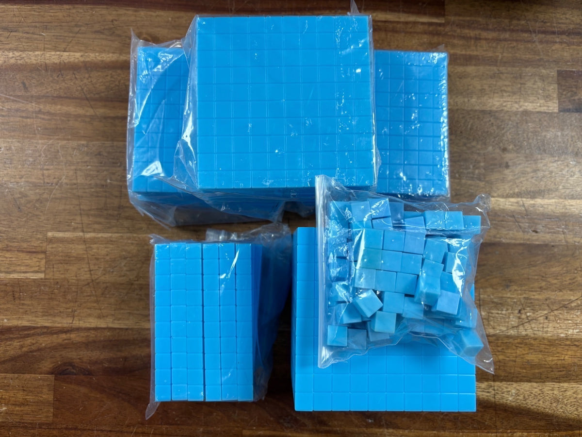 K12 Math Base-10 Set Manipulatives Blocks Cubes — photo 3 of 3