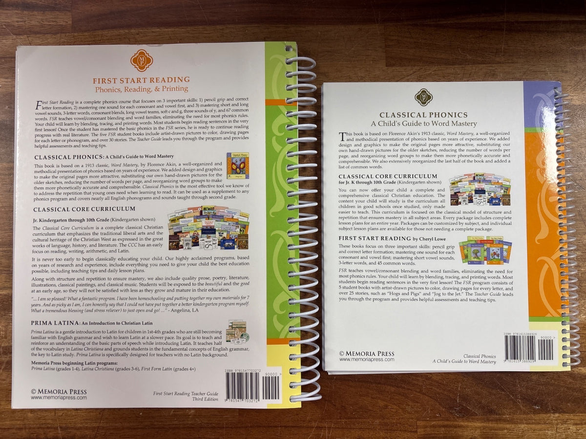 Memoria Press First Start Reading Set: Teacher Guide + Books a-B — photo 3 of 9